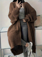 2026 New Autumn/Winter Women's Fashion Elegant Casual Commute Versatile Knit Long Cardigan Sweater oaklynwear