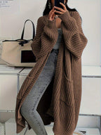 2026 New Autumn/Winter Women's Fashion Elegant Casual Commute Versatile Knit Long Cardigan Sweater oaklynwear