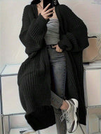2026 New Autumn/Winter Women's Fashion Elegant Casual Commute Versatile Knit Long Cardigan Sweater oaklynwear