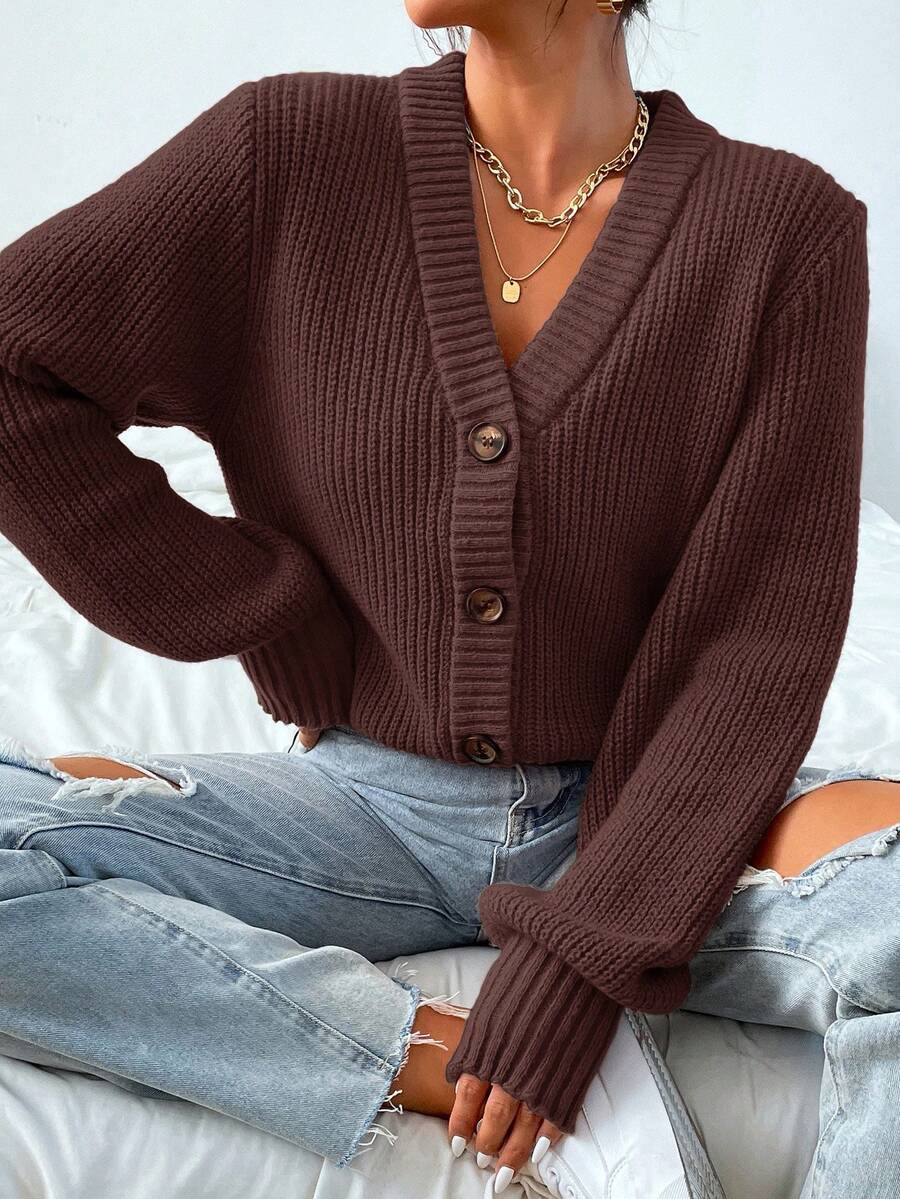 Aidyla Casual Solid Color Cardigan, Autumn,Long Sleeve Tops Fall Winter Cloth For Women oaklynwear