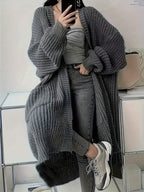 2026 New Autumn/Winter Women's Fashion Elegant Casual Commute Versatile Knit Long Cardigan Sweater oaklynwear