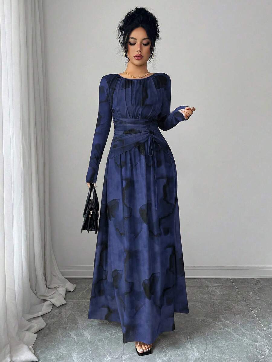 Rafferiza Tie Dye,Autumn,Elegant,Dinner Date Winter Dress Women New Year Luxury Evening Party Graduation Guest Outfit Chic Stylish Casual Business Office Wear oaklynwear