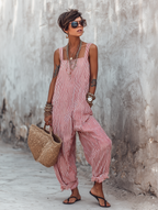 Cleo | Women's Striped Jumpsuit oaklynwear
