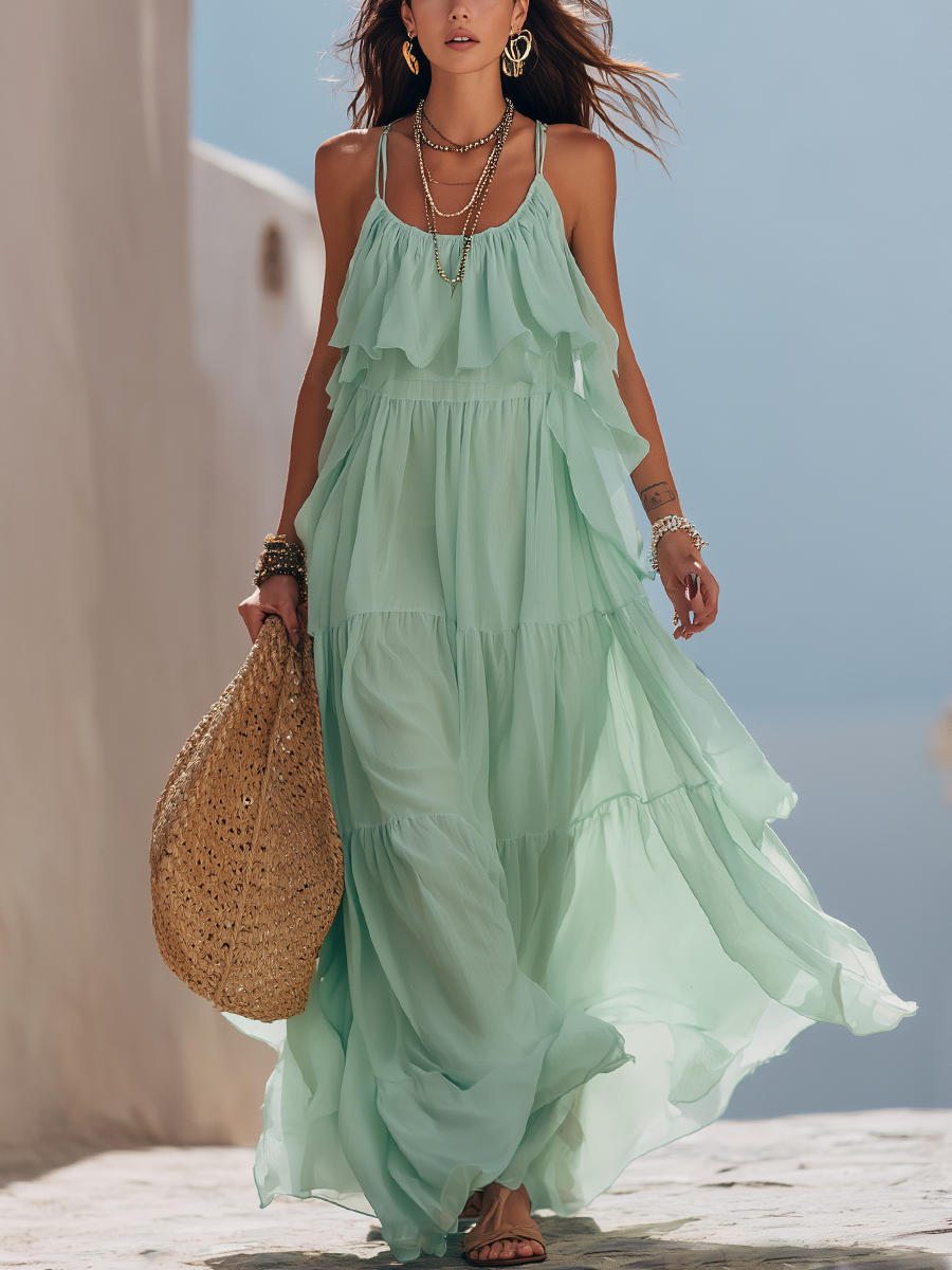 Isla | Women's Ruffled Sundress oaklynwear