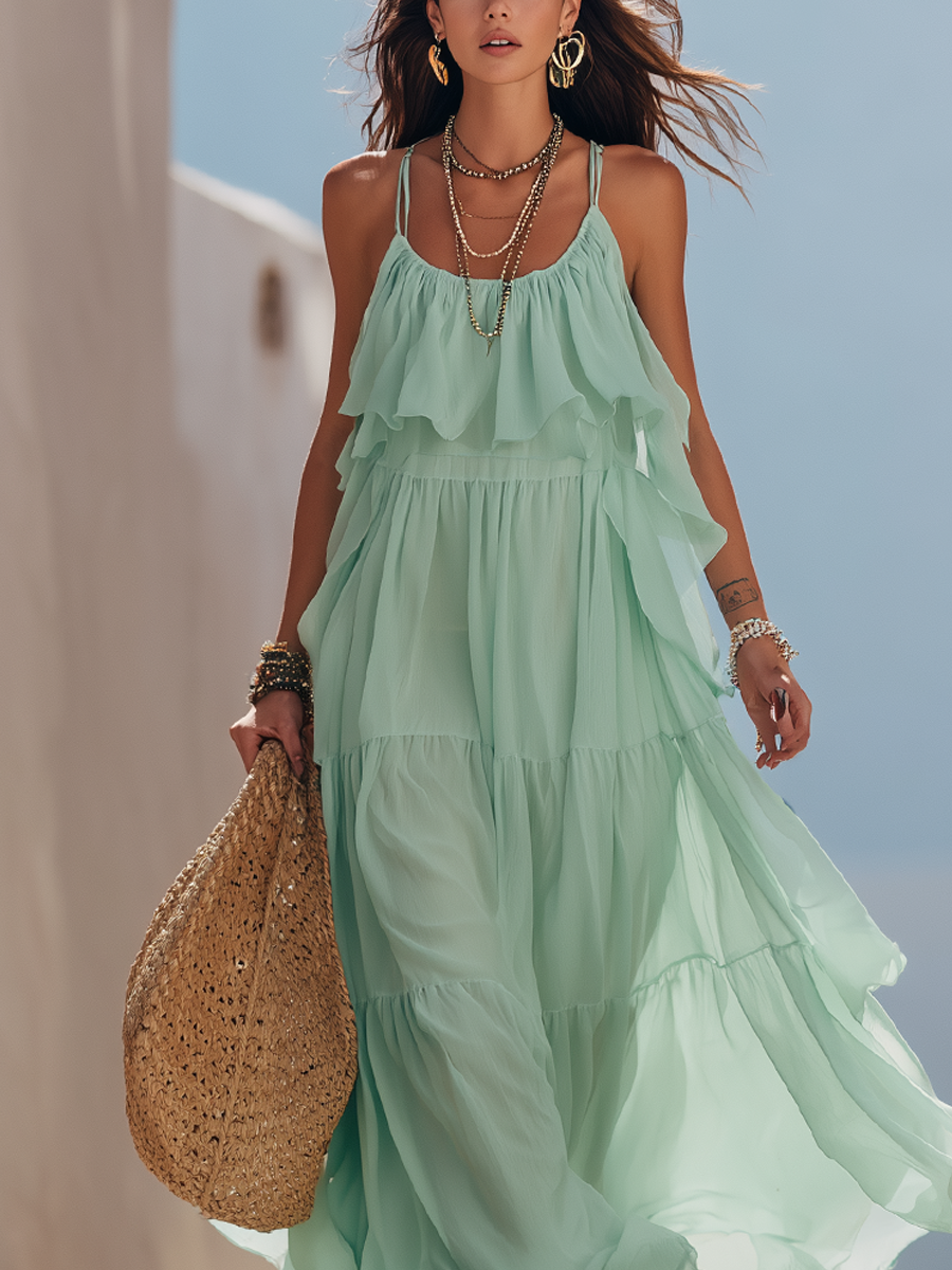 Isla | Women's Ruffled Sundress oaklynwear