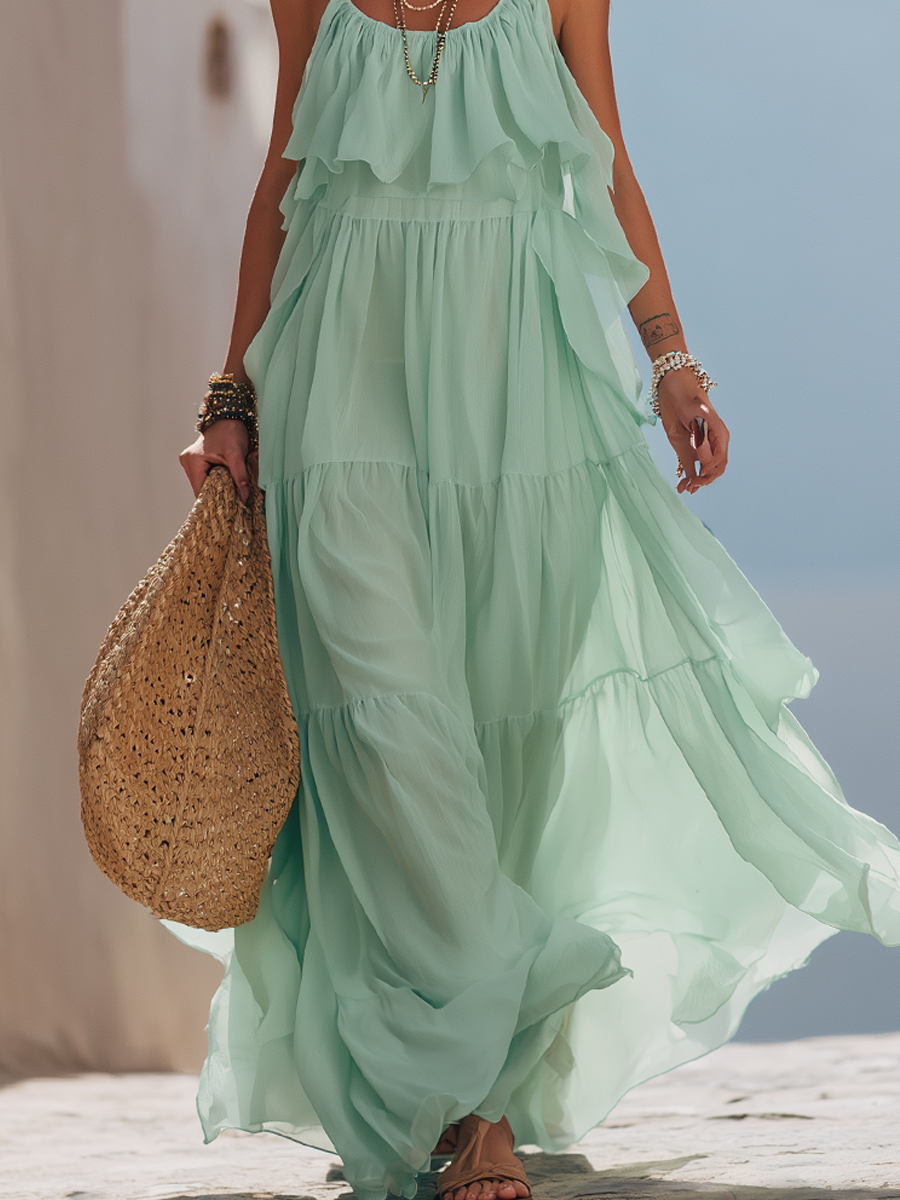 Isla | Women's Ruffled Sundress oaklynwear