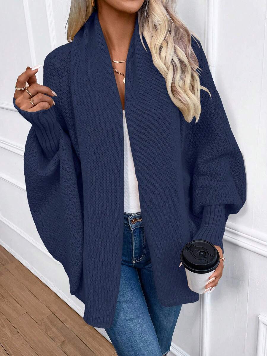 Annika Shawl Collar Batwing Sleeve Cardigan - view 11