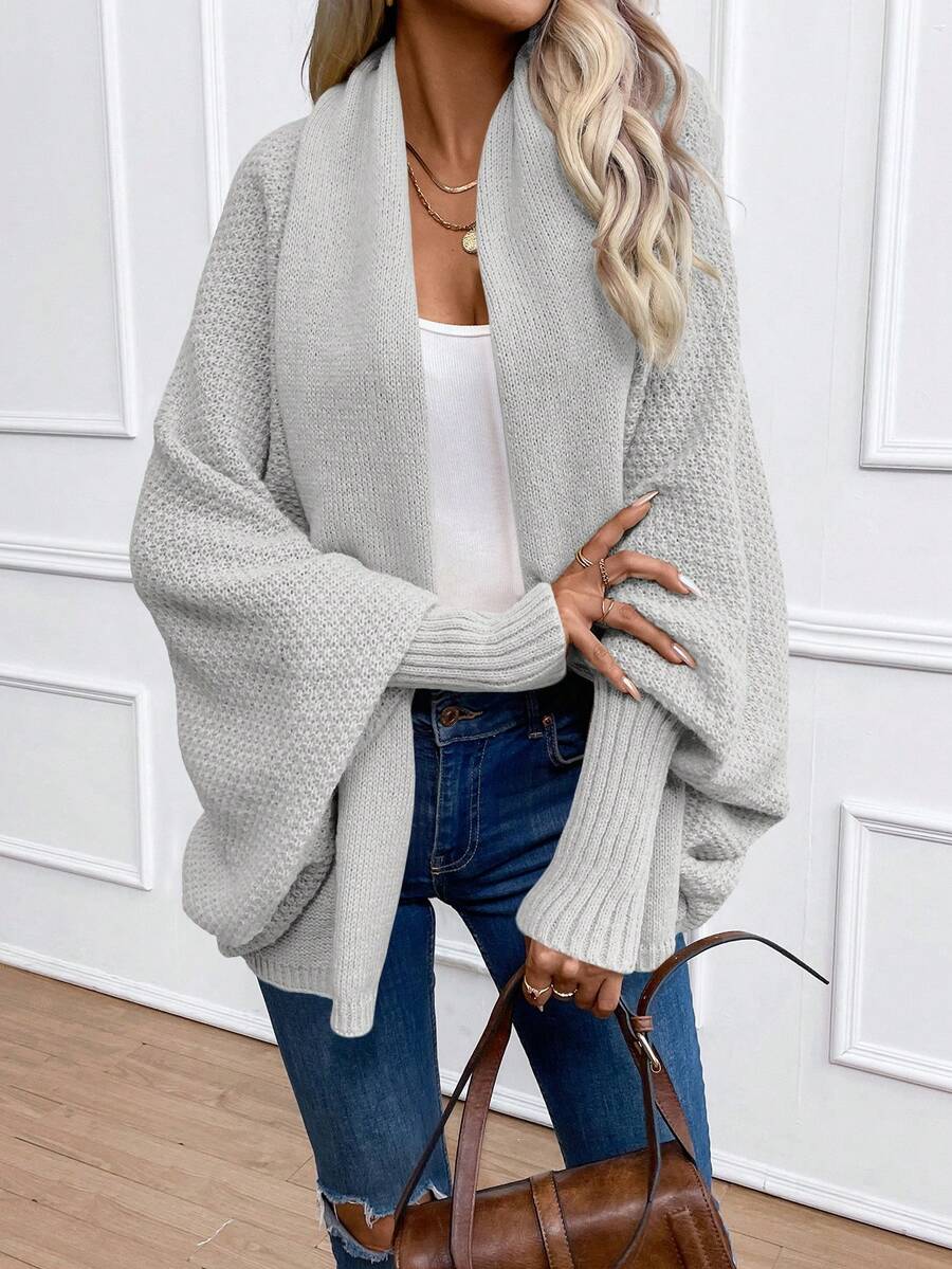 Annika Shawl Collar Batwing Sleeve Cardigan - view 8