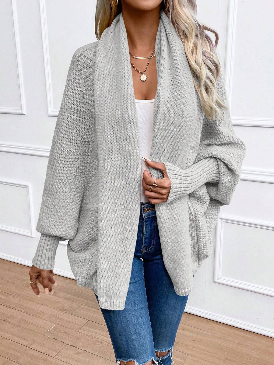 Annika Shawl Collar Batwing Sleeve Cardigan - view 9