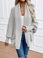 Annika Shawl Collar Batwing Sleeve Cardigan - view 9