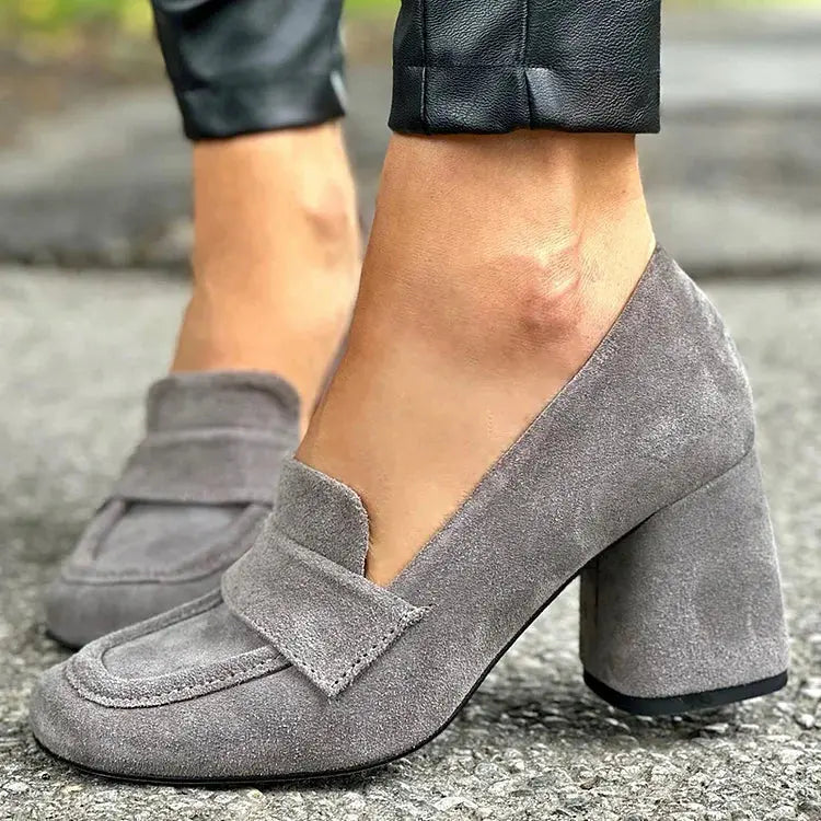 Maren | Block Heel Loafers oaklynwear