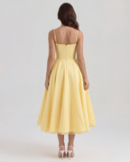 Selene | Tulle Sweetheart Corset Midi Dress oaklynwear