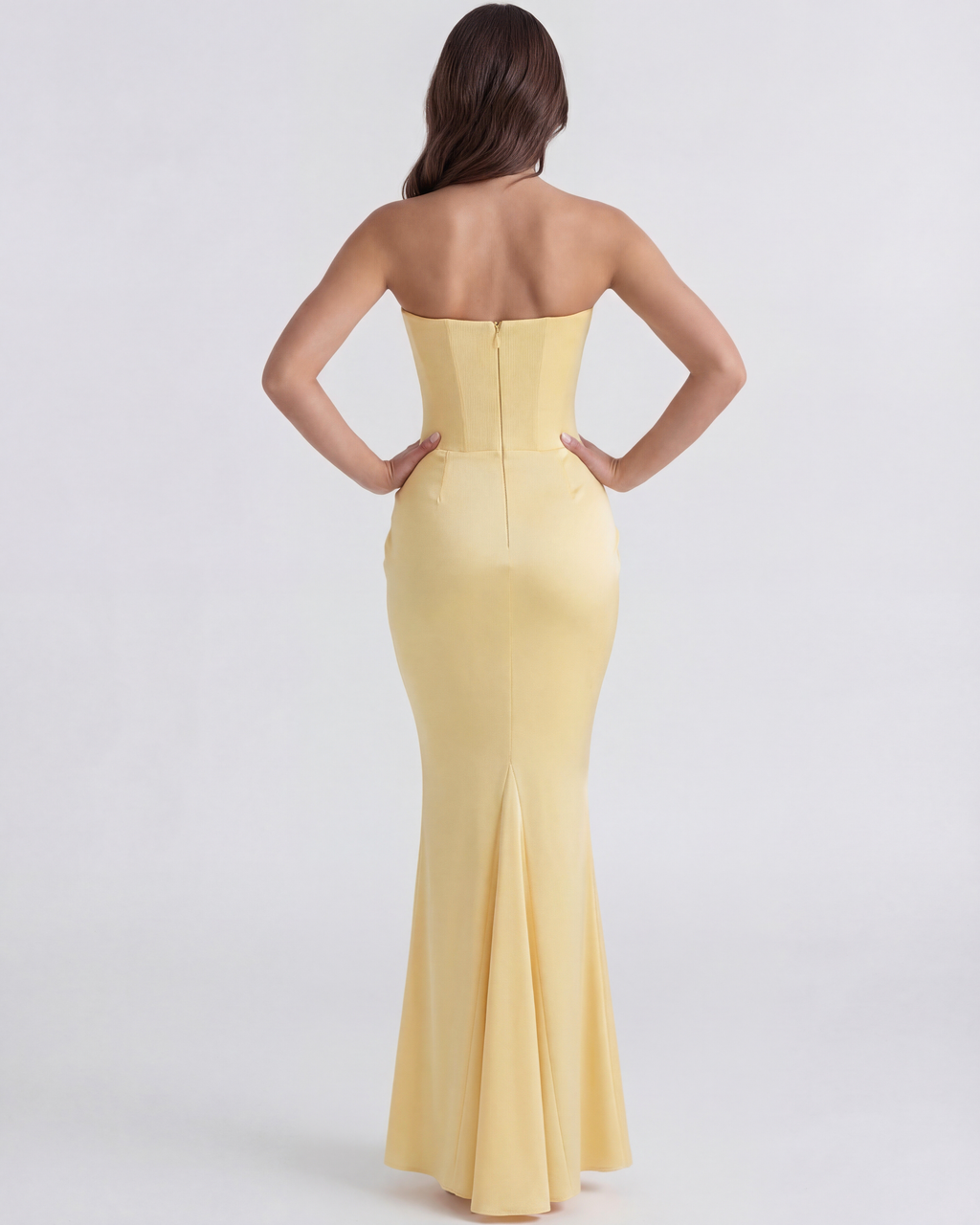 Rosalind | Strapless Corset Maxi Dress oaklynwear