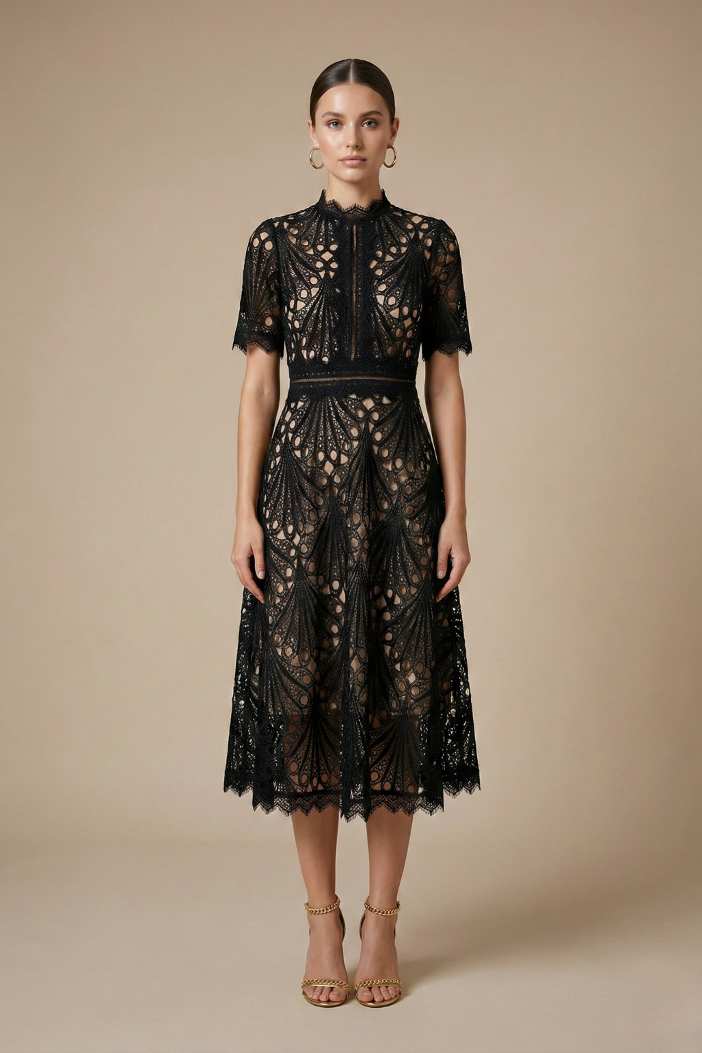 Eleanor | Women's Lace Midi Dress oaklynwear