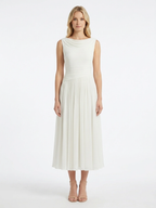 Isabelle | Women's Pleated Midi Dress oaklynwear