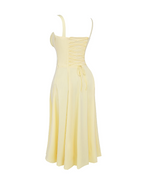 Aurora | Lace-Up Corset Side Split Midi Dress oaklynwear