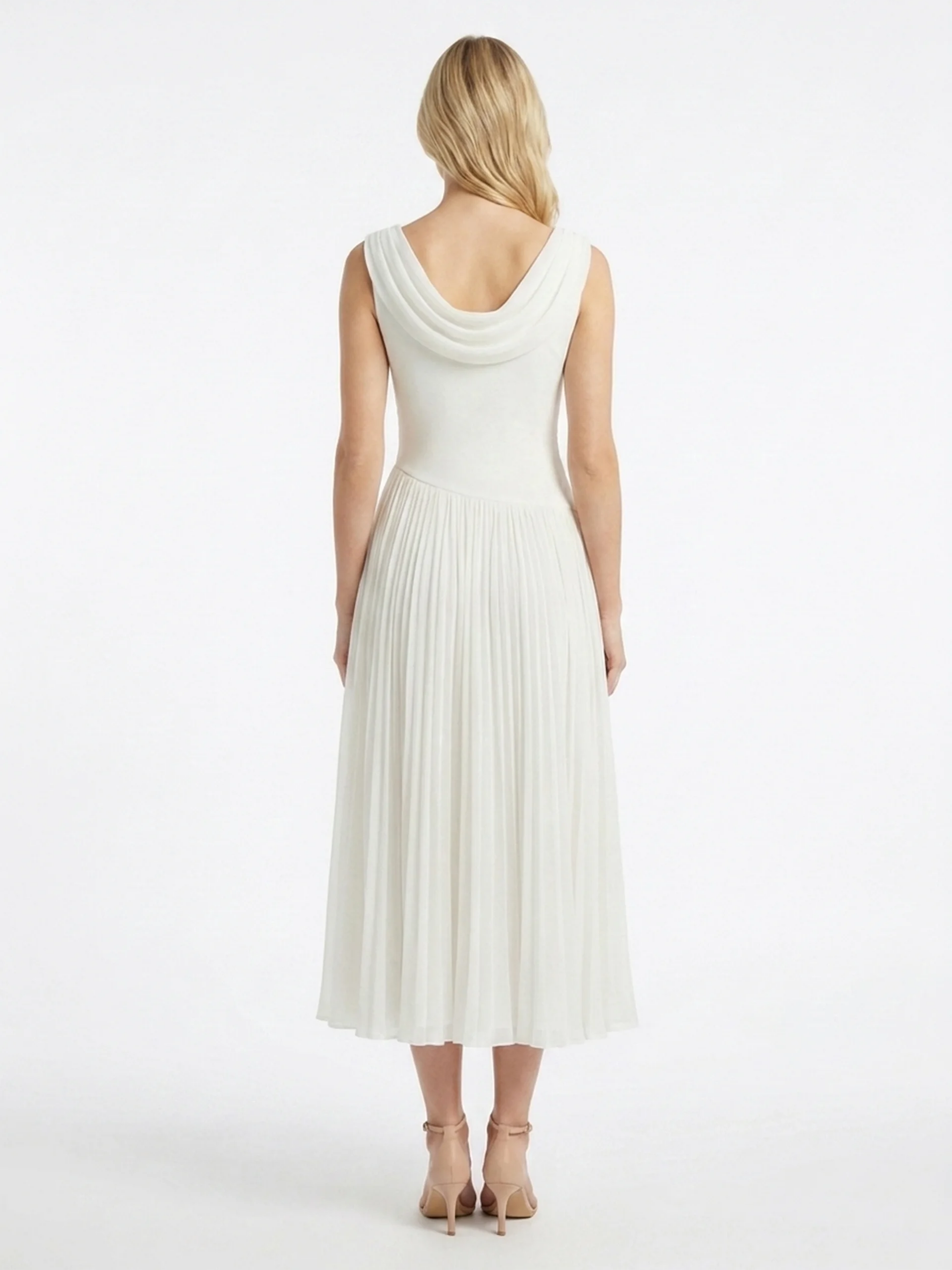 Isabelle | Women's Pleated Midi Dress oaklynwear