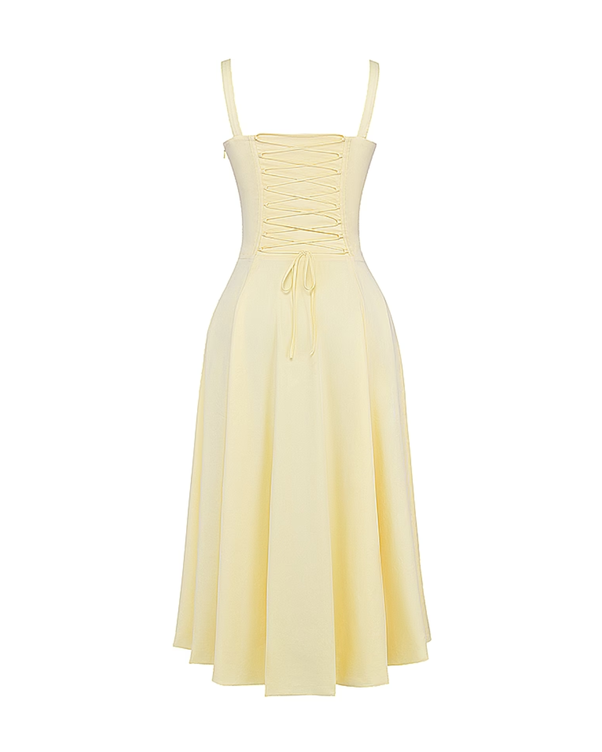 Aurora | Lace-Up Corset Side Split Midi Dress oaklynwear