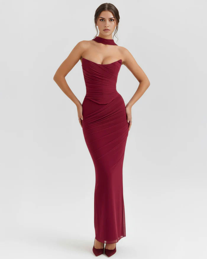 Odessa | Mesh Corset Maxi Skirt Three-Piece Set oaklynwear