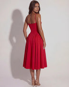 Francesca | Sweetheart Corset Midi Dress oaklynwear