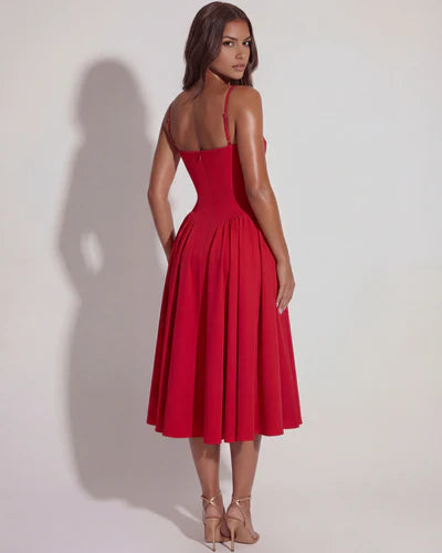 Francesca | Sweetheart Corset Midi Dress oaklynwear