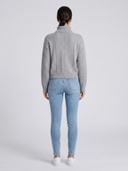 Zoey | Cable Knit Turtleneck Sweater with Ribbed Trim, Cozy Winter Pullover oaklynwear