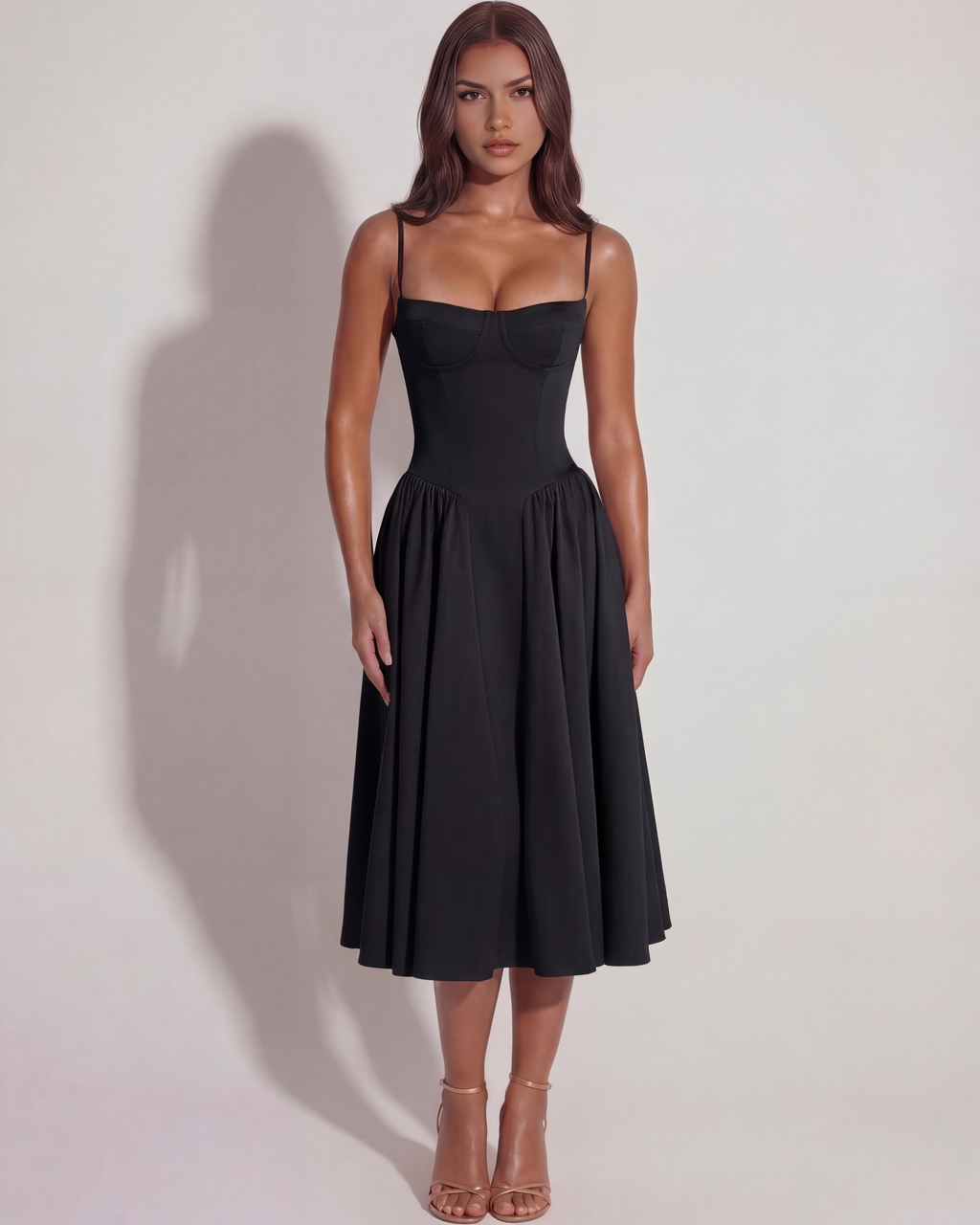 Francesca | Sweetheart Corset Midi Dress oaklynwear