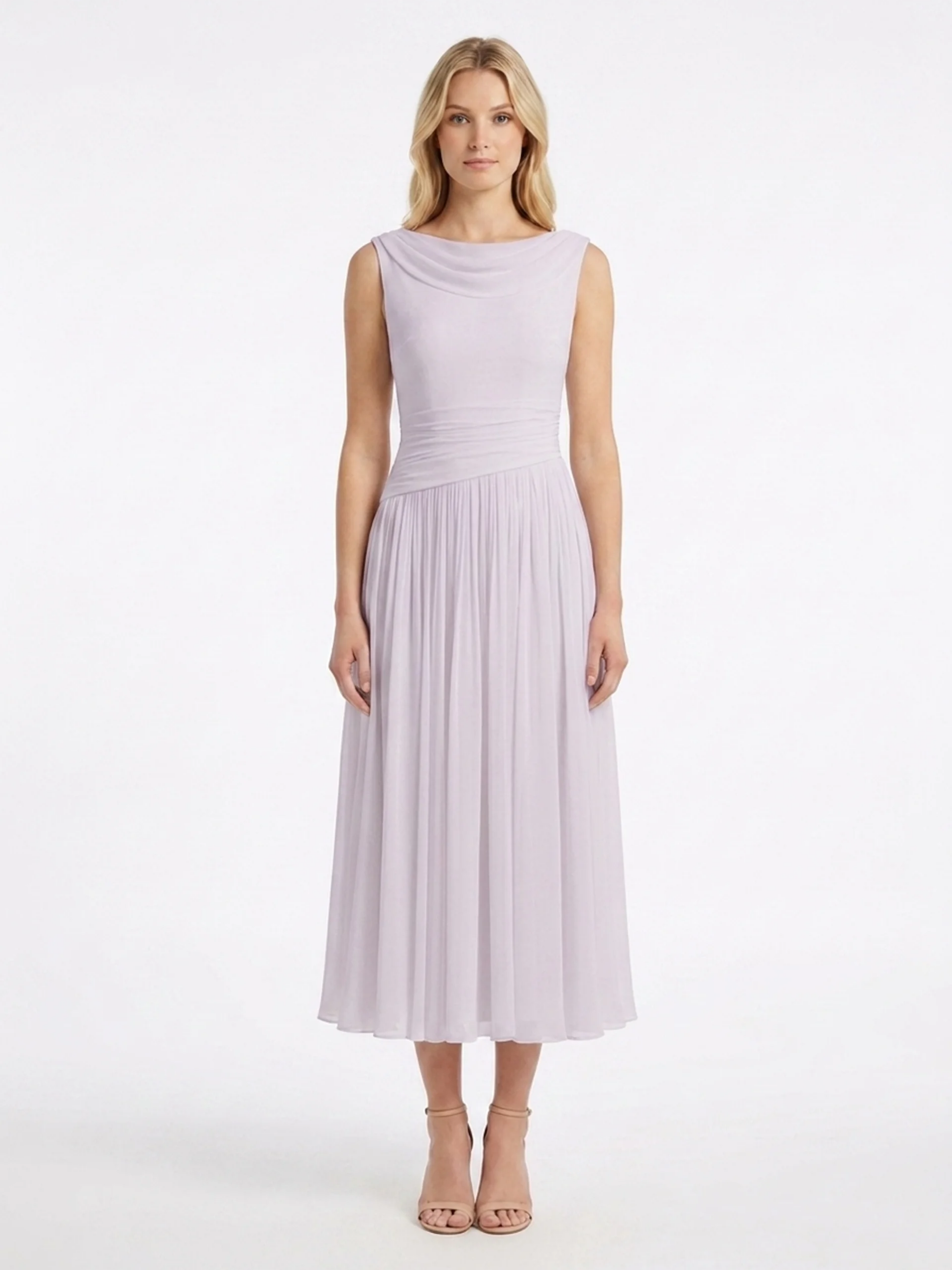 Isabelle | Women's Pleated Midi Dress oaklynwear