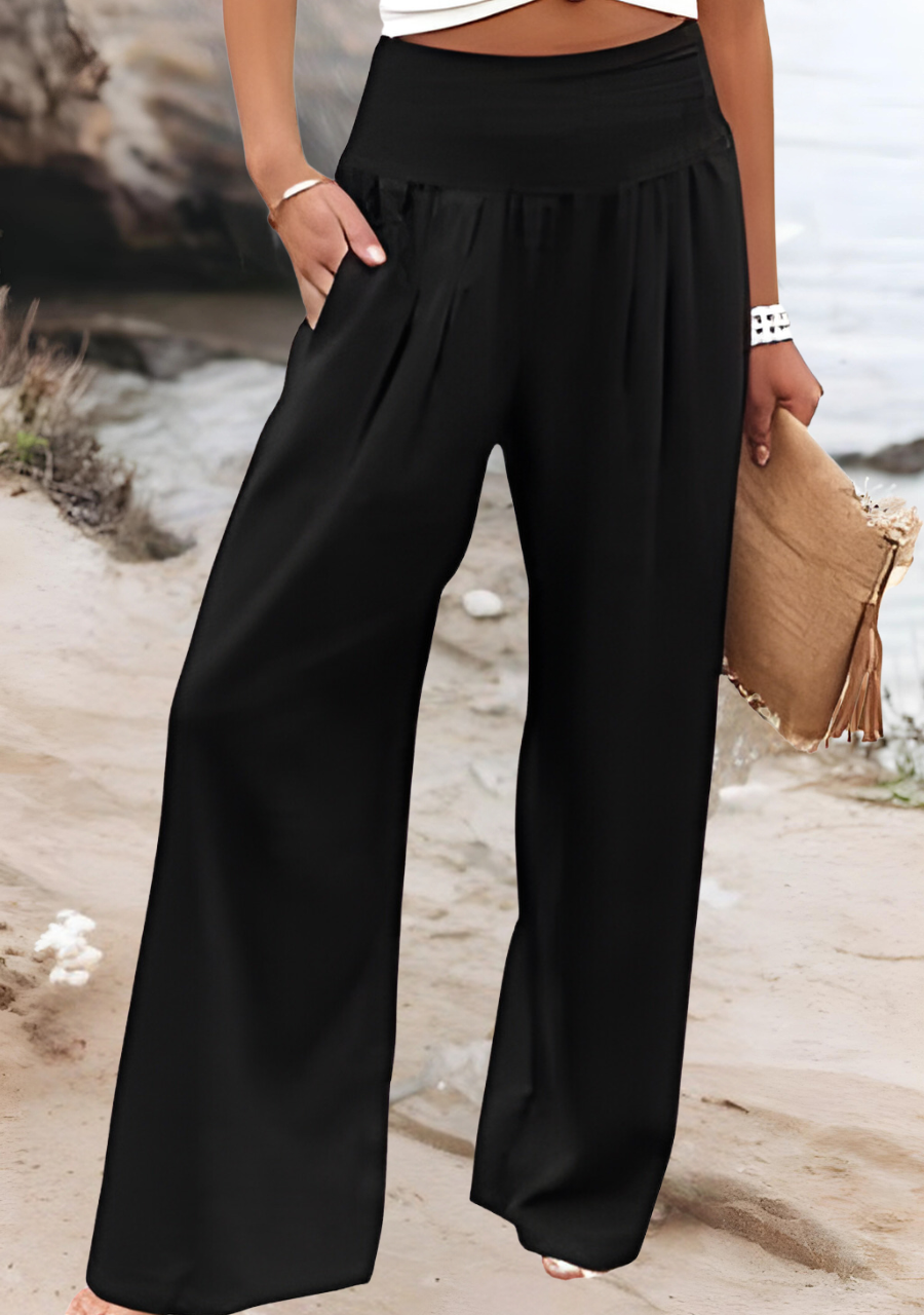 Susan™ | Flowing Beach Pants with Wide Legs oaklynwear
