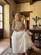 Isabelle | Women's Pleated Midi Dress oaklynwear