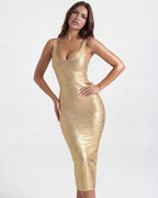 Reign | Bandage Sculpted Hourglass Midi Dress oaklynwear