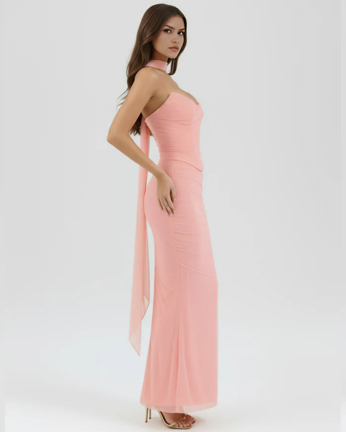 Odessa | Mesh Corset Maxi Skirt Three-Piece Set oaklynwear