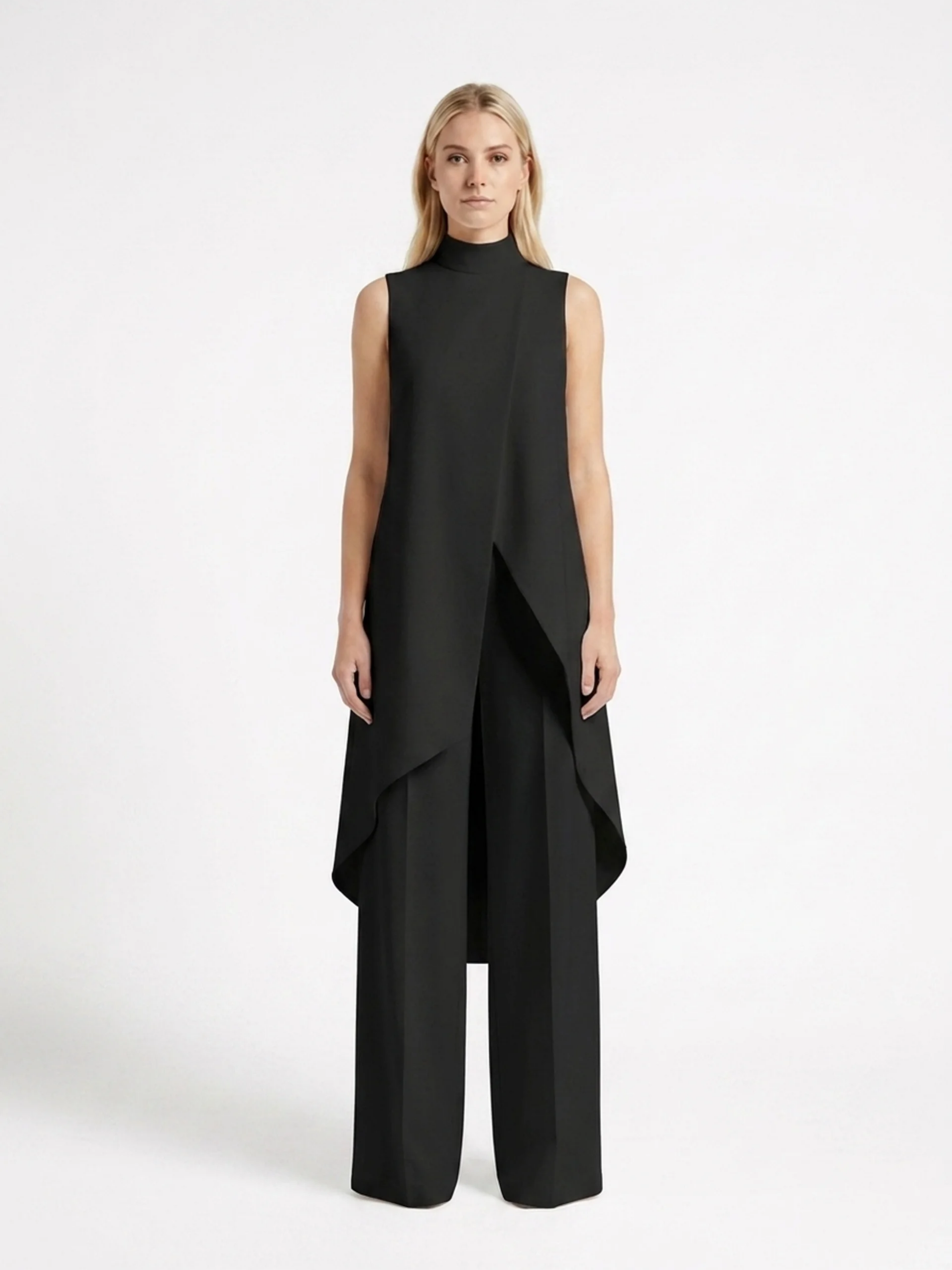 Harlow | Asymmetric Top Wide-Leg Pants Set oaklynwear