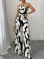 Paloma | Abstract Print Wide-Leg Jumpsuit oaklynwear