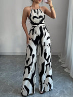 Paloma | Abstract Print Wide-Leg Jumpsuit oaklynwear