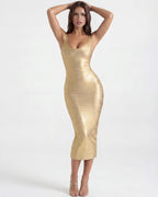Reign | Bandage Sculpted Hourglass Midi Dress oaklynwear