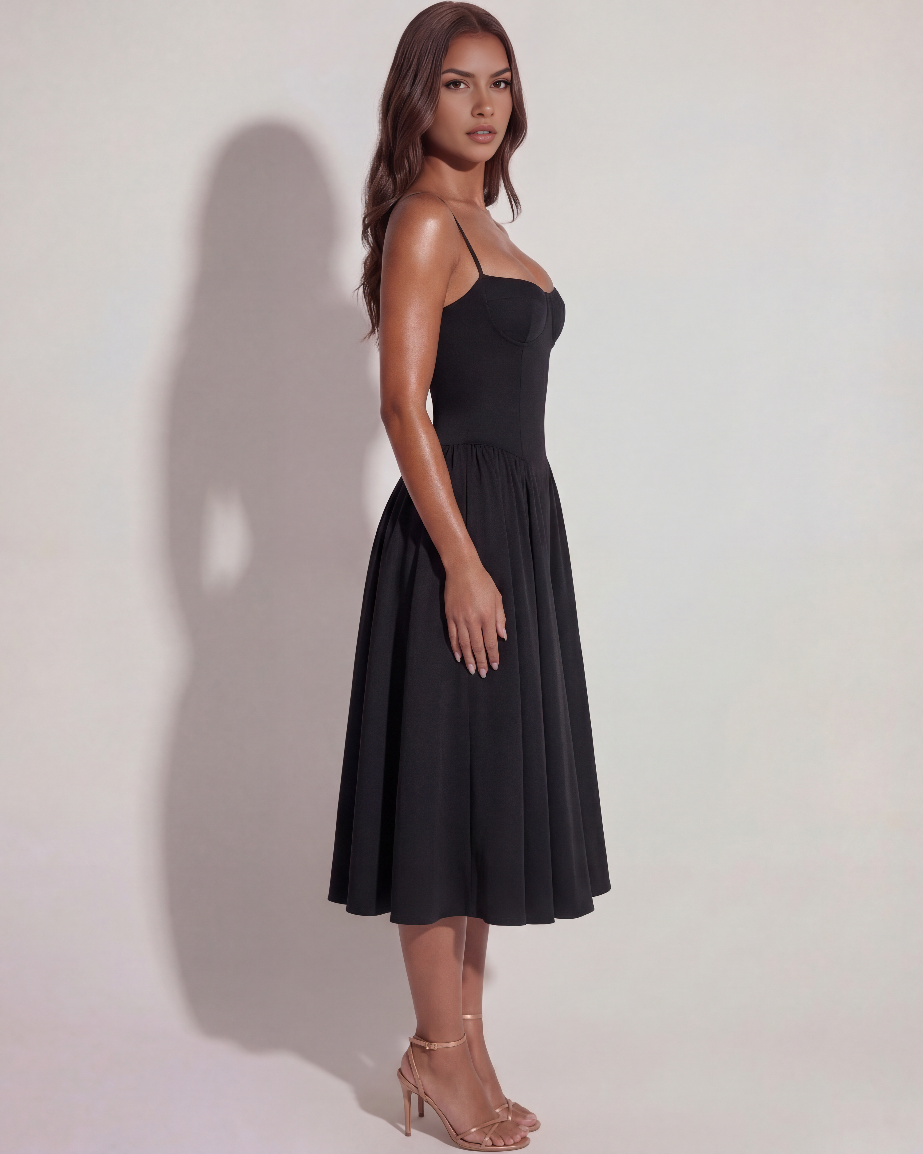Francesca | Sweetheart Corset Midi Dress oaklynwear