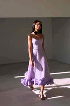 Clarke | Spaghetti Strap Ruffle Hem Maxi Dress oaklynwear