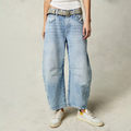 Barrel | Women's High Waist Barrel Leg Jeans Relaxed Fit Denim oaklynwear