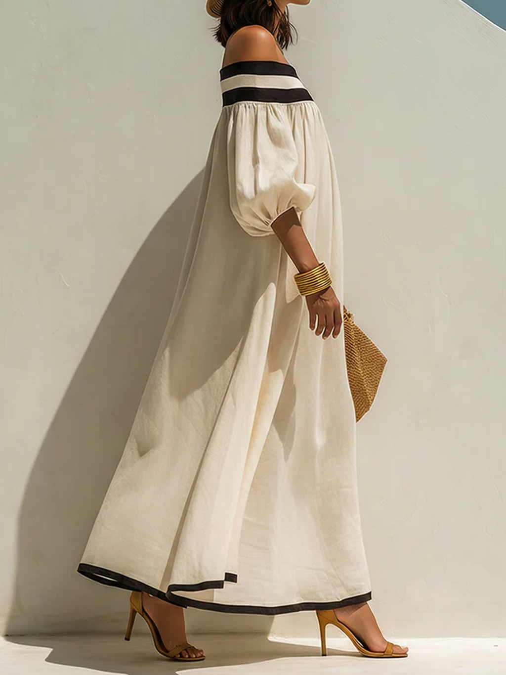 Carmen | Women's Color Block Maxi Dress oaklynwear