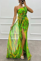 Soleil | Flowing Maxi Wedding Guest Dress oaklynwear