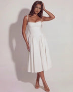 Francesca | Sweetheart Corset Midi Dress oaklynwear