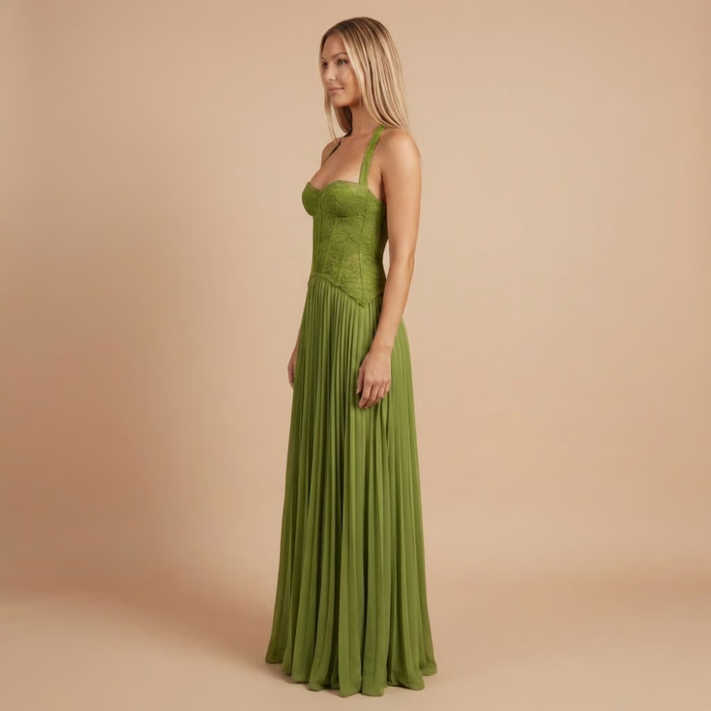 Evangeline | Lace Corset Maxi Gown oaklynwear