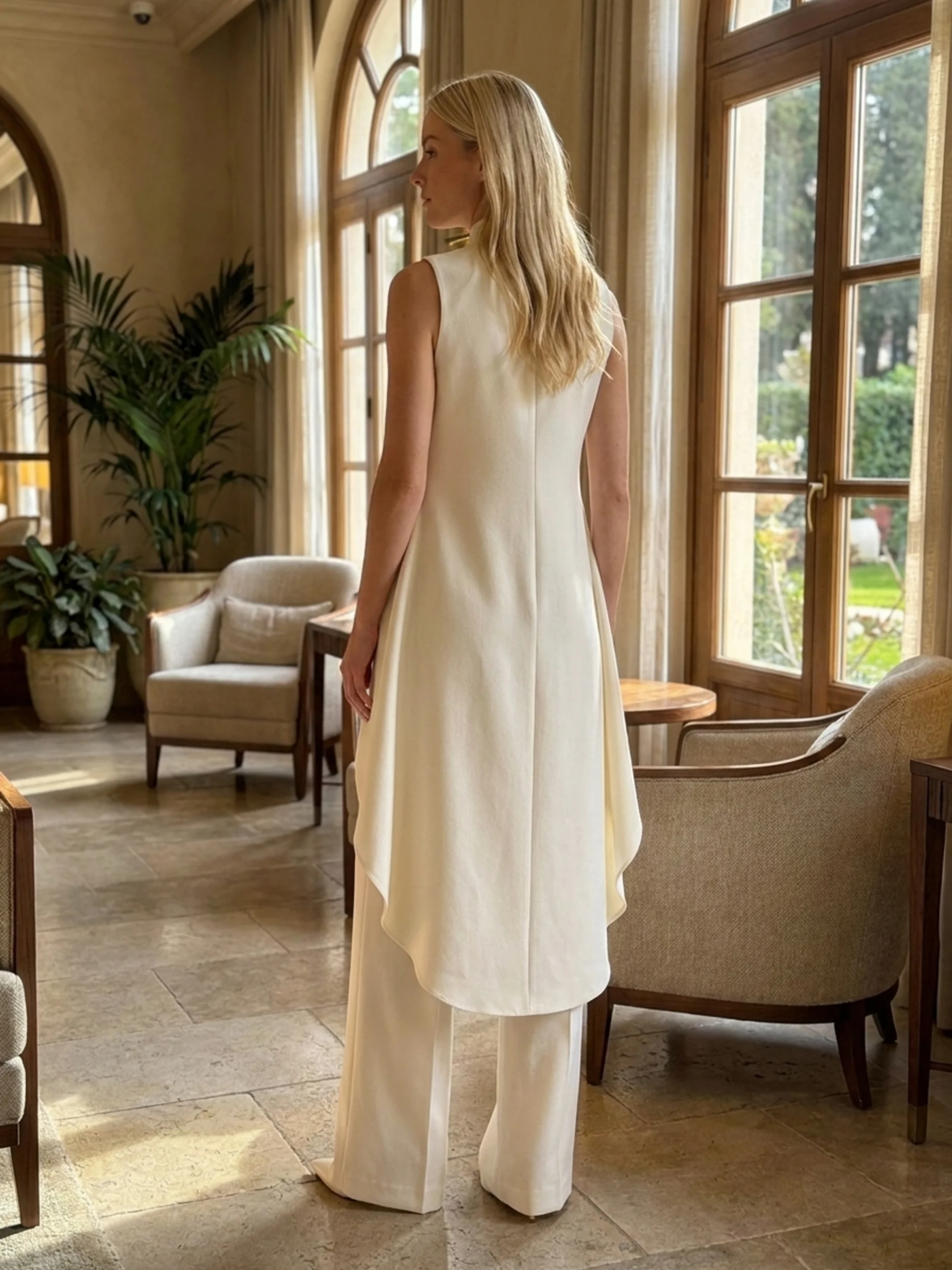 Harlow | Asymmetric Top Wide-Leg Pants Set oaklynwear