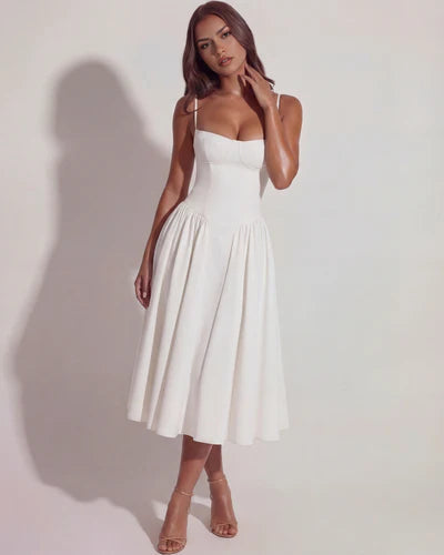 Francesca | Sweetheart Corset Midi Dress oaklynwear