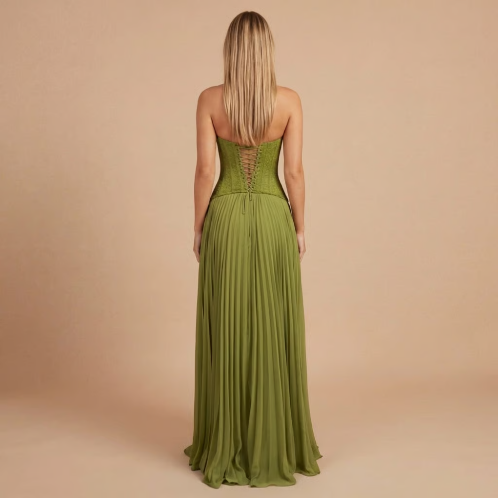 Evangeline | Lace Corset Maxi Gown oaklynwear
