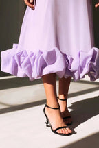 Clarke | Spaghetti Strap Ruffle Hem Maxi Dress oaklynwear