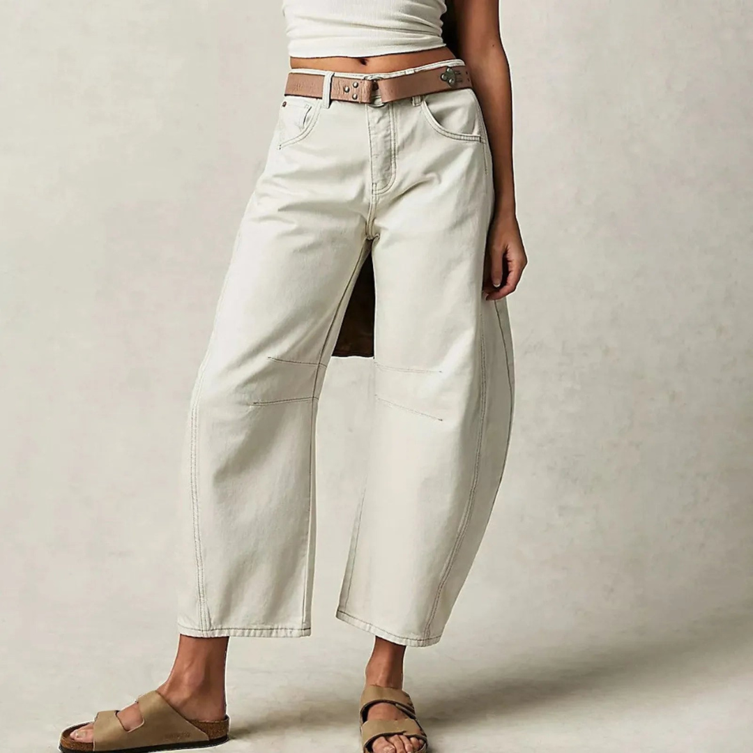 Barrel | Women's High Waist Barrel Leg Jeans Relaxed Fit Denim oaklynwear