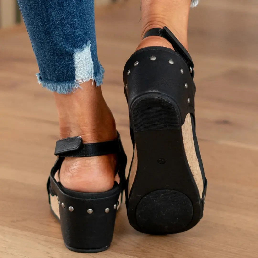 Mavi | Suede Wedge Sandals oaklynwear