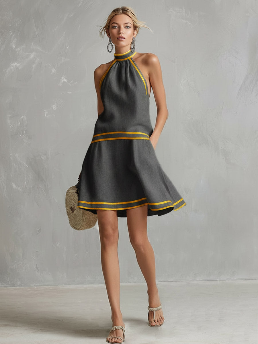 Sunny | Women's Halter Mini Dress oaklynwear